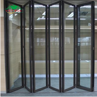 CỬA ĐI NHÔM XINGFA 6 CÁNH XẾP TRƯỢT